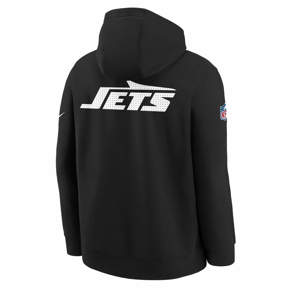 New York Jets Youth Sideline Club Fleece Hoodie Black | Nike for Sale