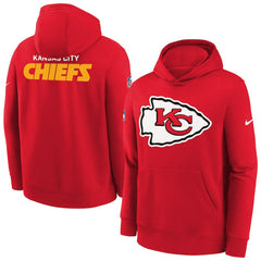 Kansas City Chiefs Youth Sideline Club Fleece Hoodie Red | Nike for Sale