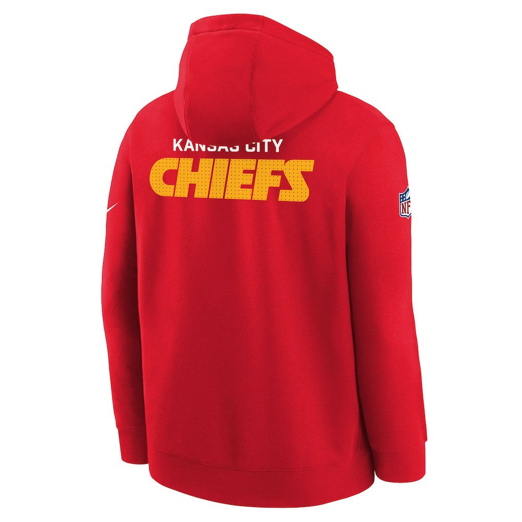 Kansas City Chiefs Youth Sideline Club Fleece Hoodie Red | Nike for Sale