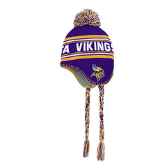Minnesota Vikings Preschool Jacquard Tassel Knit Hat with Pom Purple | NFL