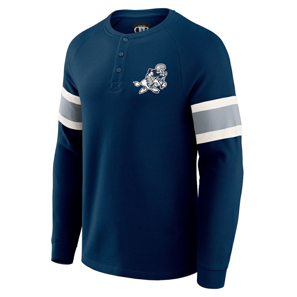 Dallas Cowboys Darius Rucker Collection Waffle-Knit Raglan Long Sleeve Henley T-Shirt Navy | Fanatics