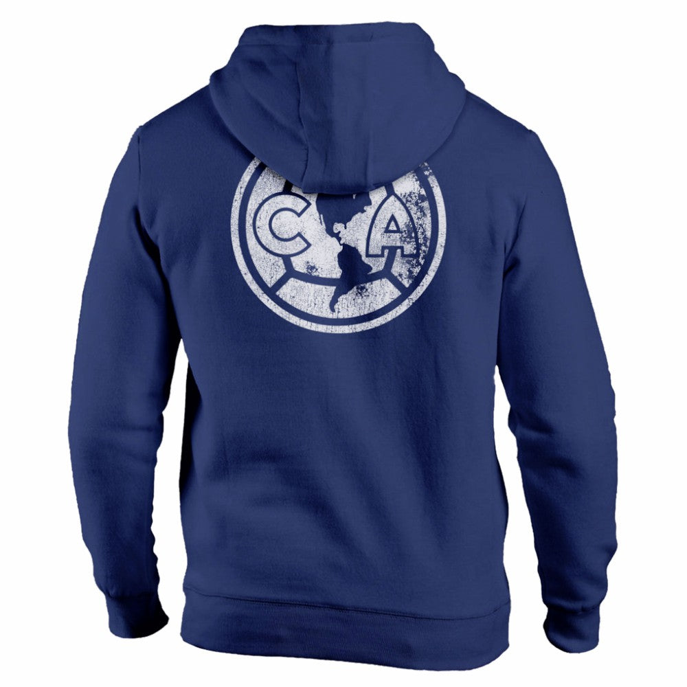 Club America 1863FC Wordmark Fleece Pullover Hoodie Navy - FIFA World CUP
