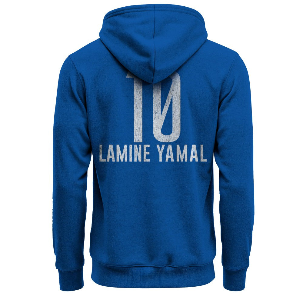 Lamine Yamal Barcelona 1863FC Player Fleece Pullover Hoodie Blue - FIFA World CUP