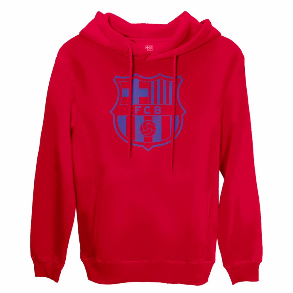 Barcelona 1863FC Mono Badge Fleece Pullover Hoodie Red - FIFA World CUP