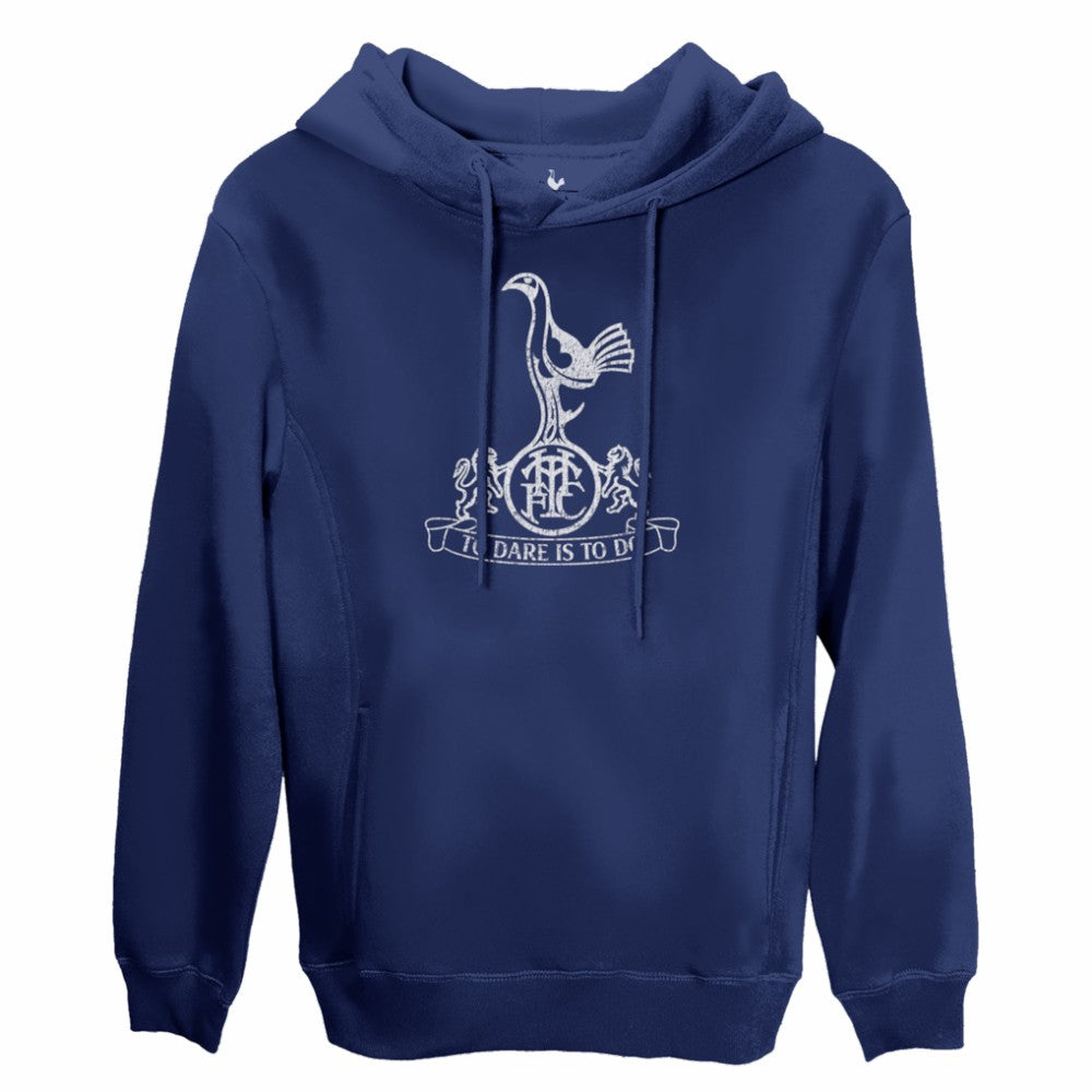 Tottenham Hotspur 1863FC Mono Badge Fleece Pullover Hoodie Navy - FIFA World CUP