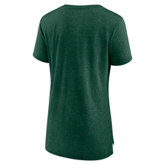 Green Bay Packers Women's Vintage Arch Tri-Blend T-Shirt Green | NFL