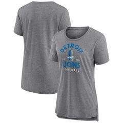 Detroit Lions Women's Vintage Arch Tri-Blend T-Shirt Gray | NFL