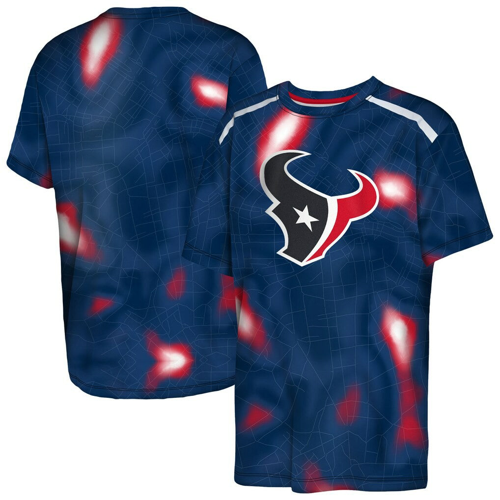 Houston Texans Outerstuff Youth End Zone Dri-Tek T-Shirt Navy | NFL