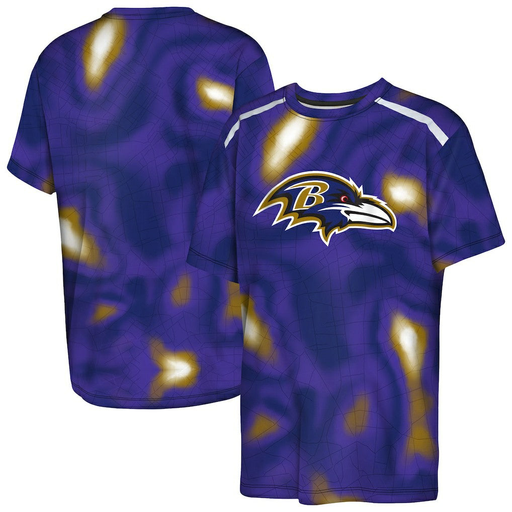 Baltimore Ravens Outerstuff Youth End Zone Dri-Tek T-Shirt Purple | NFL