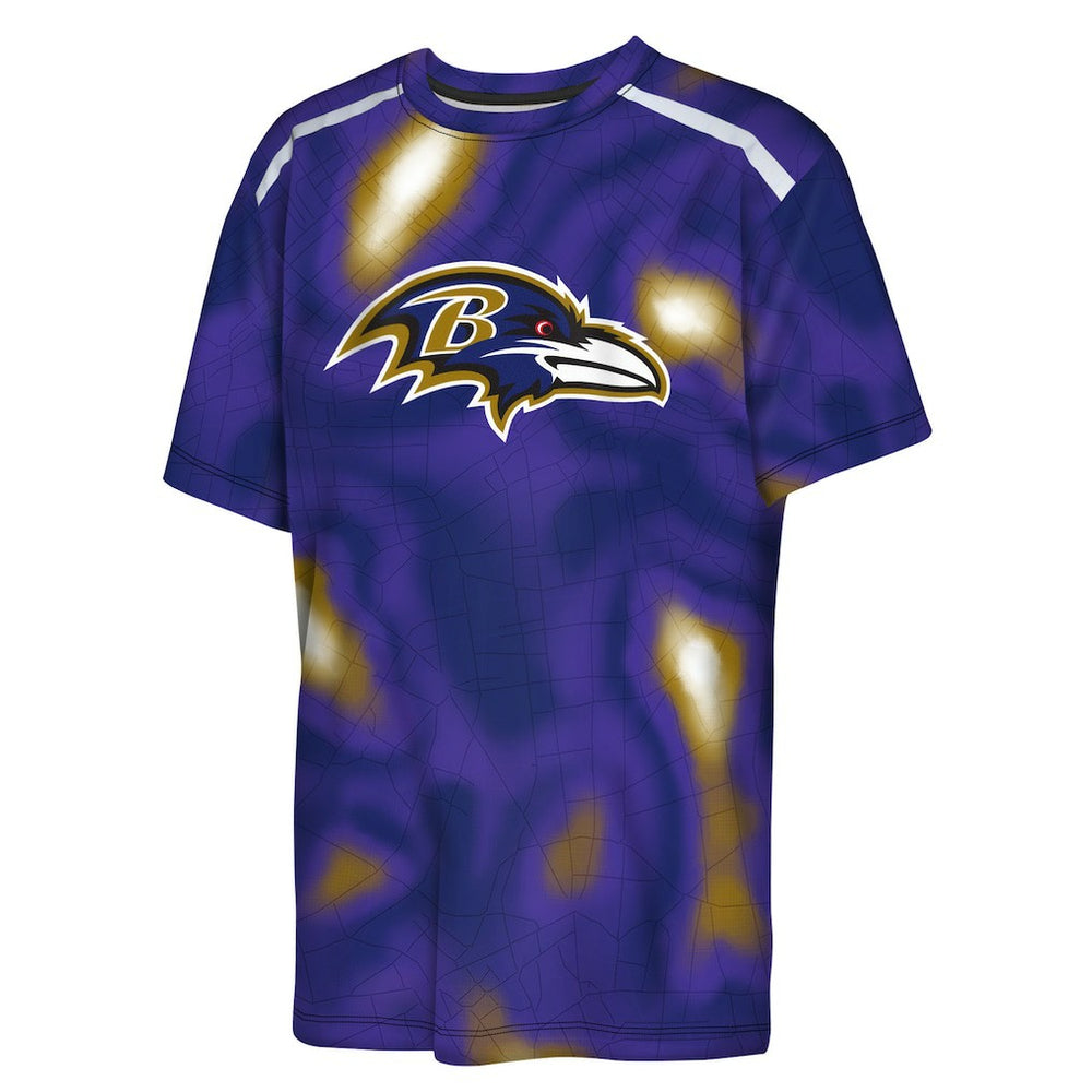 Baltimore Ravens Outerstuff Youth End Zone Dri-Tek T-Shirt Purple | NFL