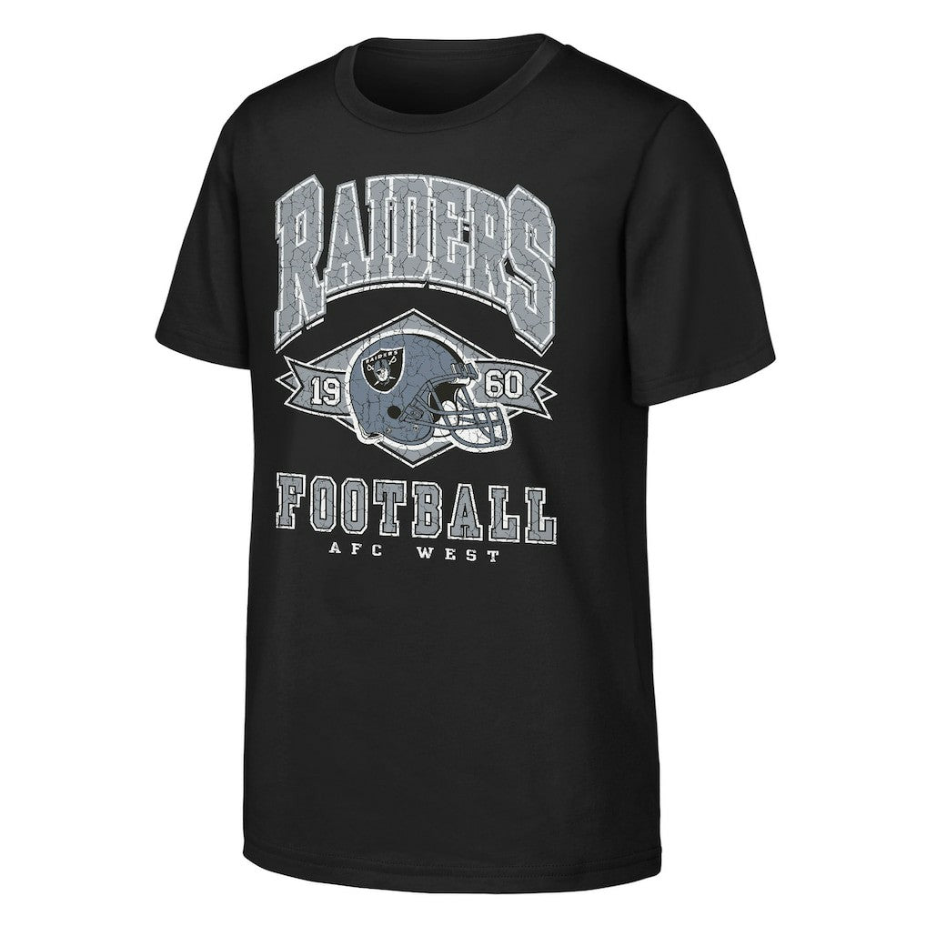 Las Vegas Raiders Outerstuff Youth Kick Off T-Shirt Black | NFL