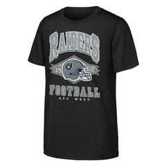 Las Vegas Raiders Outerstuff Youth Kick Off T-Shirt Black | NFL