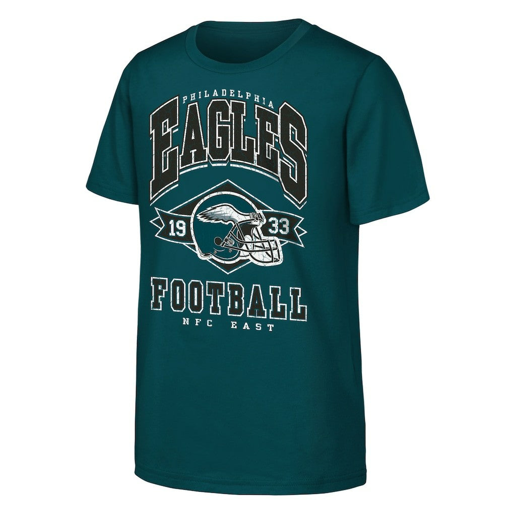Philadelphia Eagles Outerstuff Youth Kick Off T-Shirt Midnight Green | NFL