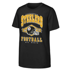Pittsburgh Steelers Outerstuff Youth Kick Off T-Shirt Black | NFL