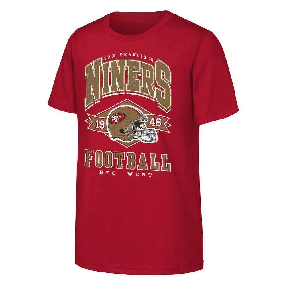 San Francisco 49ers Outerstuff Youth Kick Off T-Shirt Scarlet | NFL