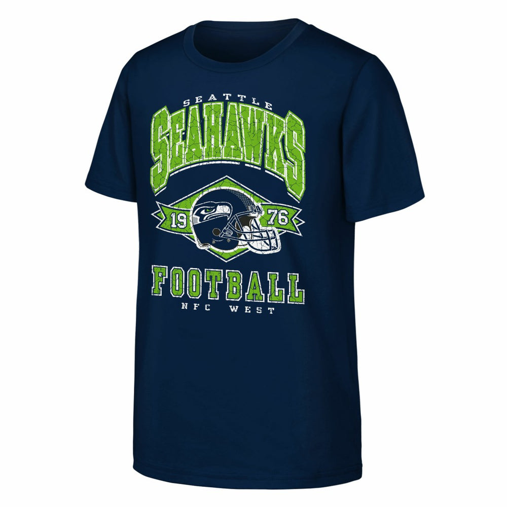 Seattle Seahawks Outerstuff Youth Kick Off T-Shirt College Navy | NFL