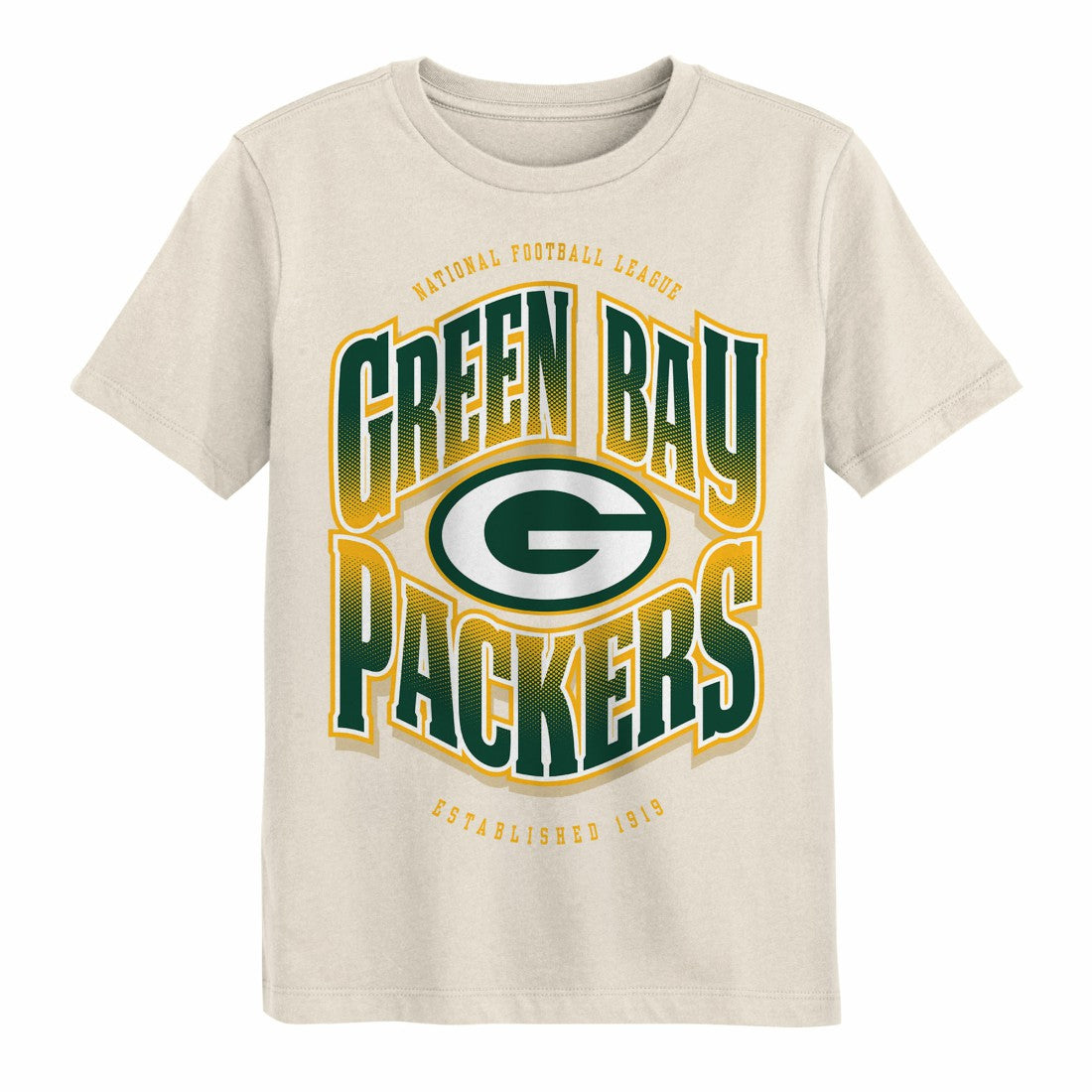 Green Bay Packers Outerstuff Youth Huddle T-Shirt Cream | NFL
