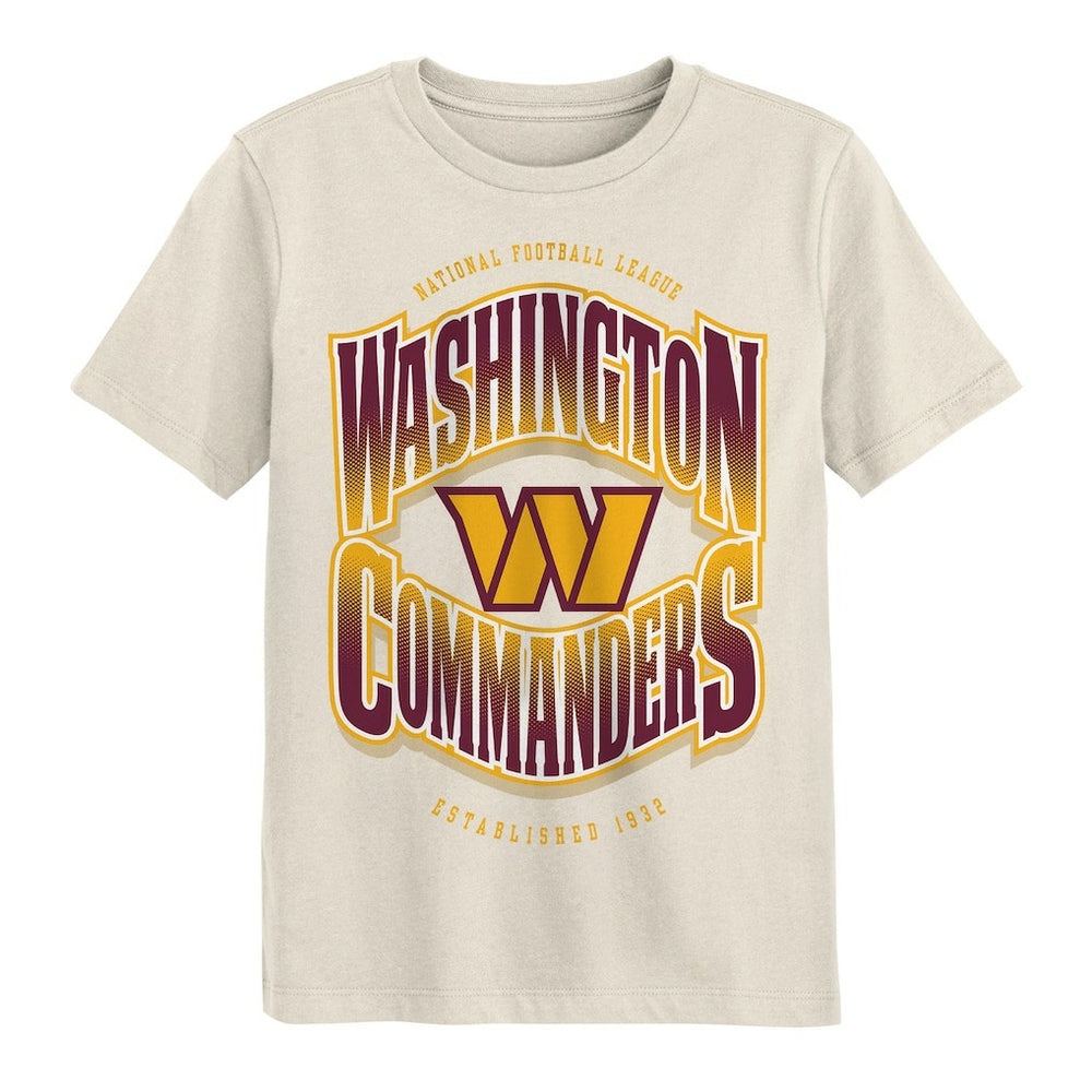 Washington Commanders Outerstuff Youth Huddle T-Shirt Cream | NFL
