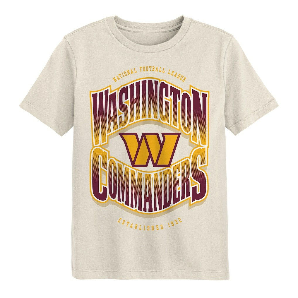 Washington Commanders Outerstuff Youth Huddle T-Shirt Cream | NFL