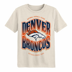Denver Broncos Outerstuff Youth Huddle T-Shirt Cream | NFL