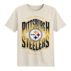 Pittsburgh Steelers Outerstuff Youth Huddle T-Shirt Cream | NFL