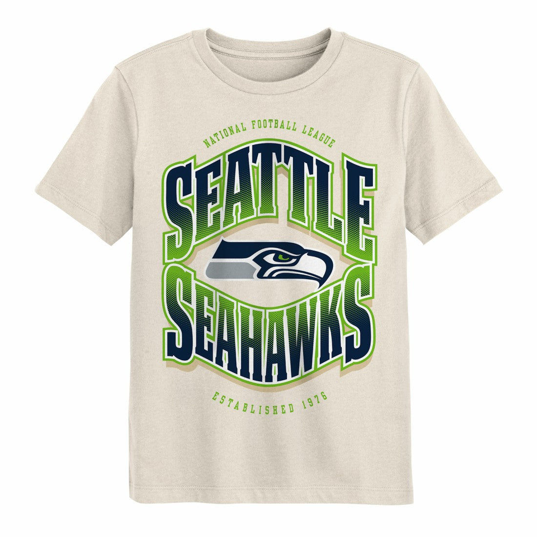 Seattle Seahawks Outerstuff Youth Huddle T-Shirt Cream | NFL