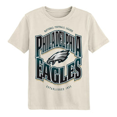 Philadelphia Eagles Outerstuff Youth Huddle T-Shirt Cream | NFL