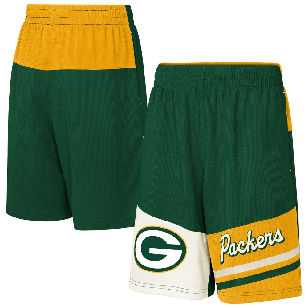 Green Bay Packers Youth Fandemonium Mesh Shorts Green | NFL