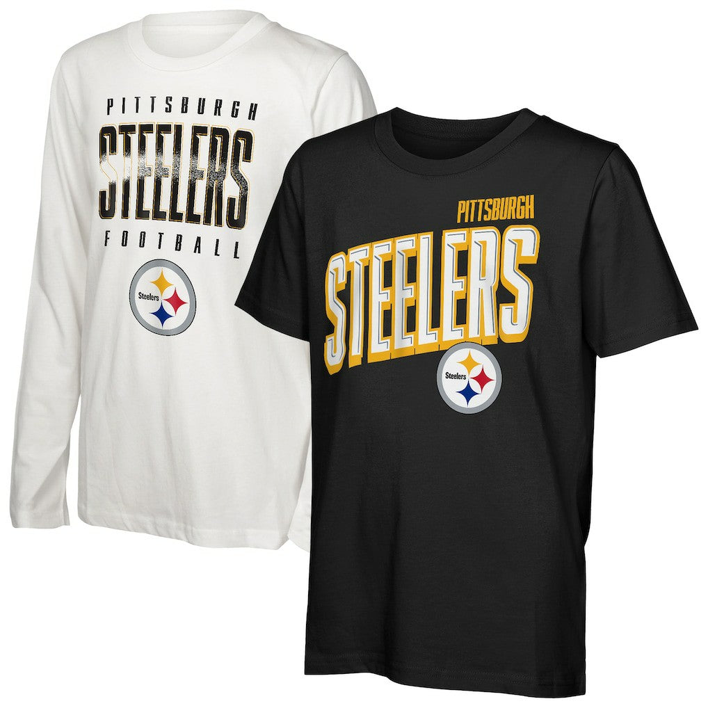 Pittsburgh Steelers Outerstuff Preschool The Mix Combo T-Shirt Set | NFL