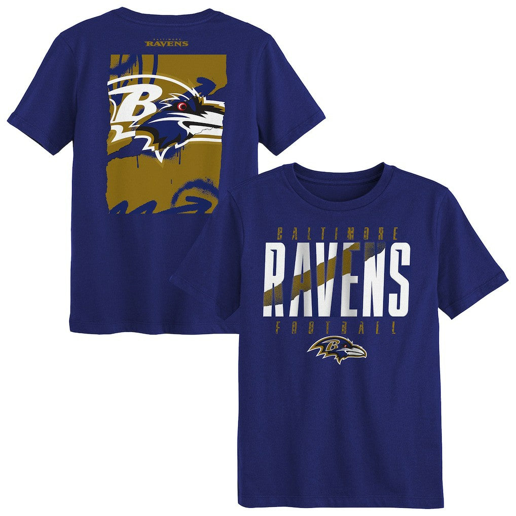 Baltimore Ravens Outerstuff Preschool Posterize T-Shirt Purple | NFL