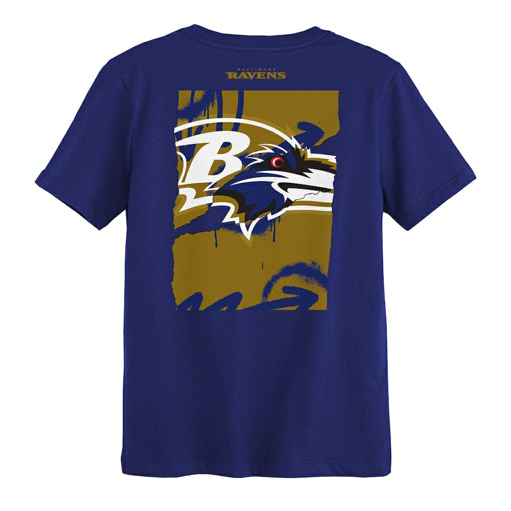 Baltimore Ravens Outerstuff Preschool Posterize T-Shirt Purple | NFL