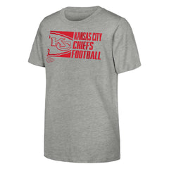 Kansas City Chiefs Outerstuff Youth Post Game T-Shirt Heather Gray | NFL
