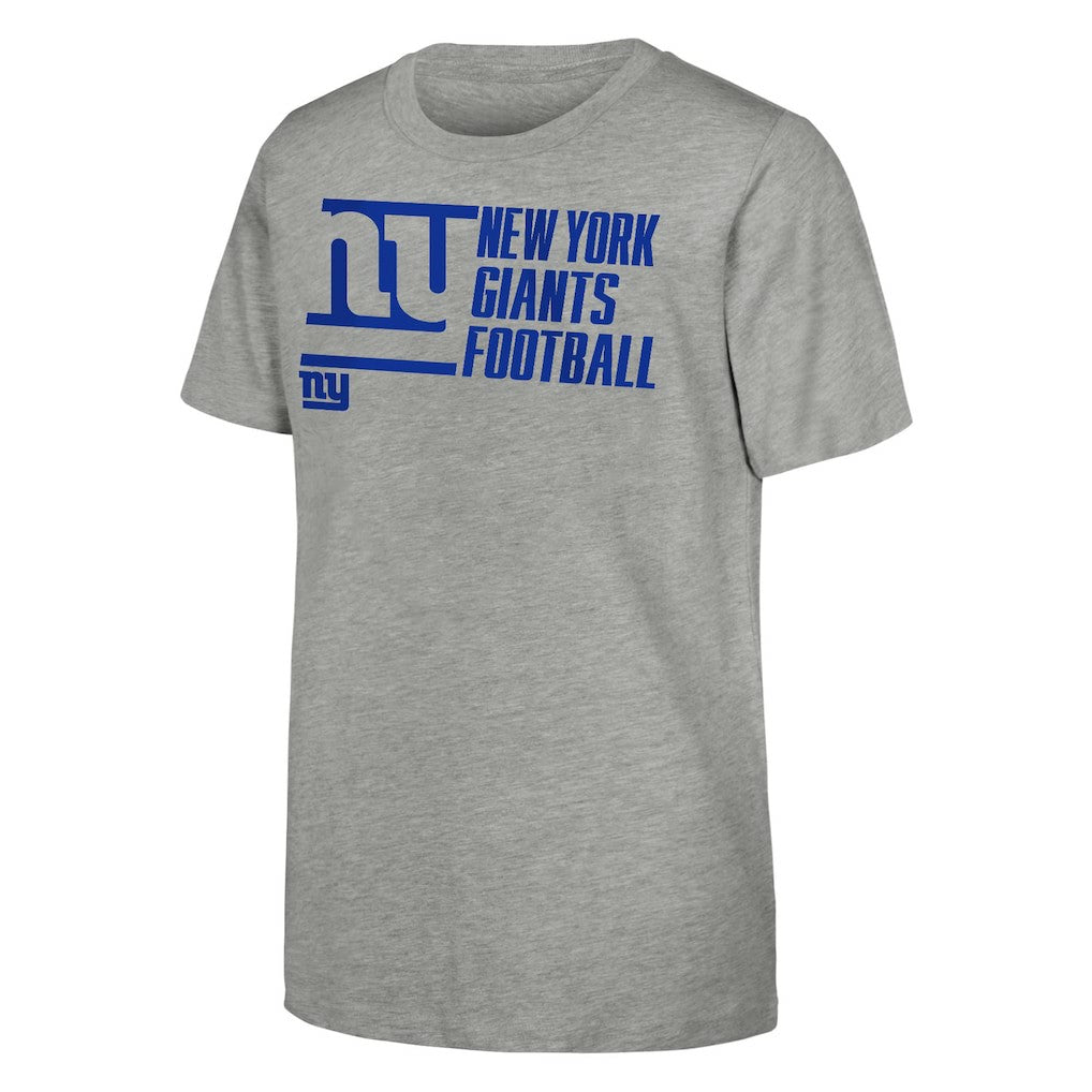 New York Giants Outerstuff Youth Post Game T-Shirt Heather Gray | NFL