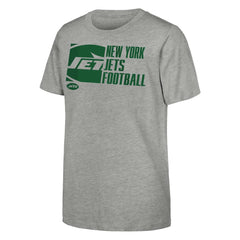 New York Jets Outerstuff Youth Post Game T-Shirt Heather Gray | NFL