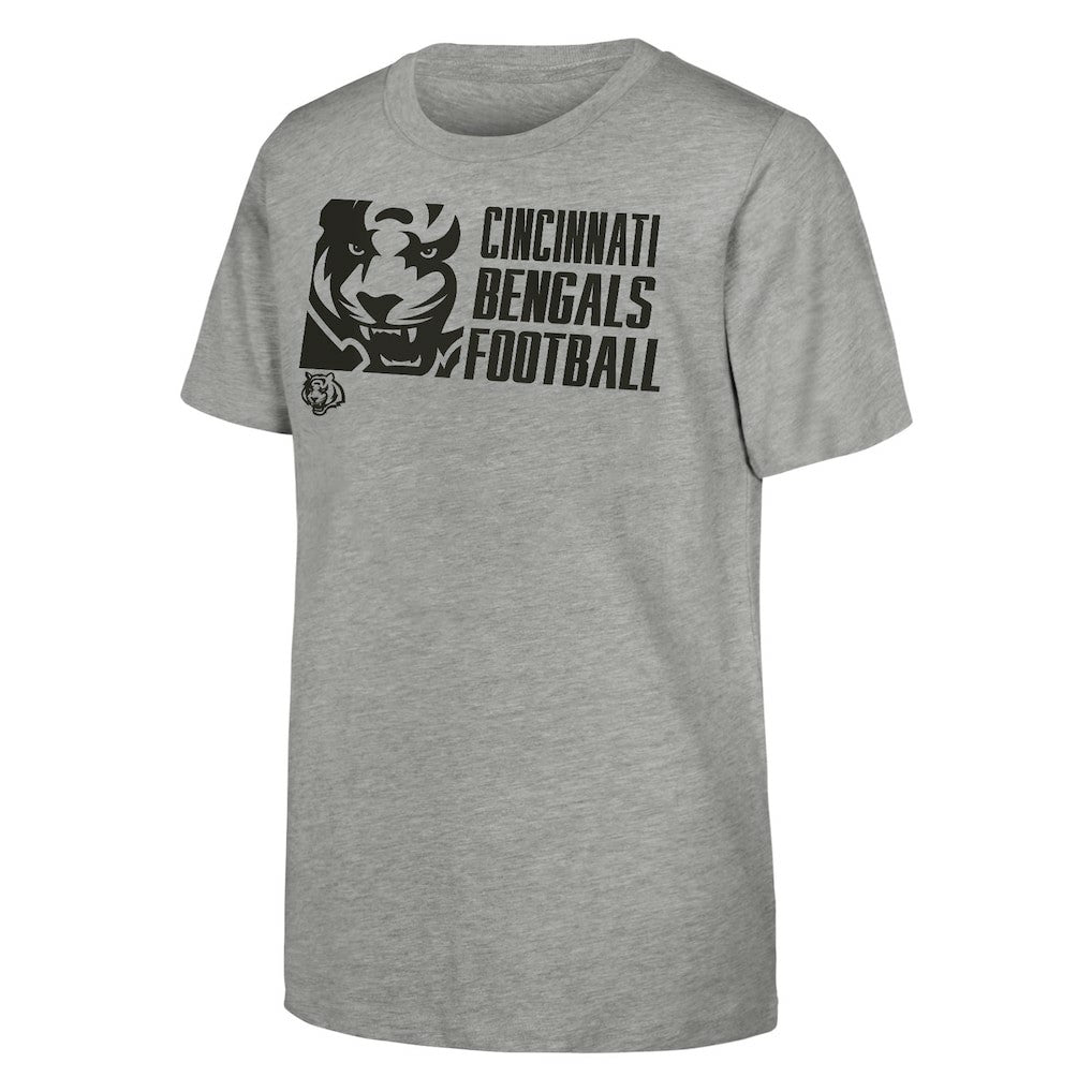 Cincinnati Bengals Outerstuff Youth Post Game T-Shirt Heather Gray | NFL
