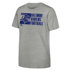 Baltimore Ravens Outerstuff Youth Post Game T-Shirt Heather Gray | NFL