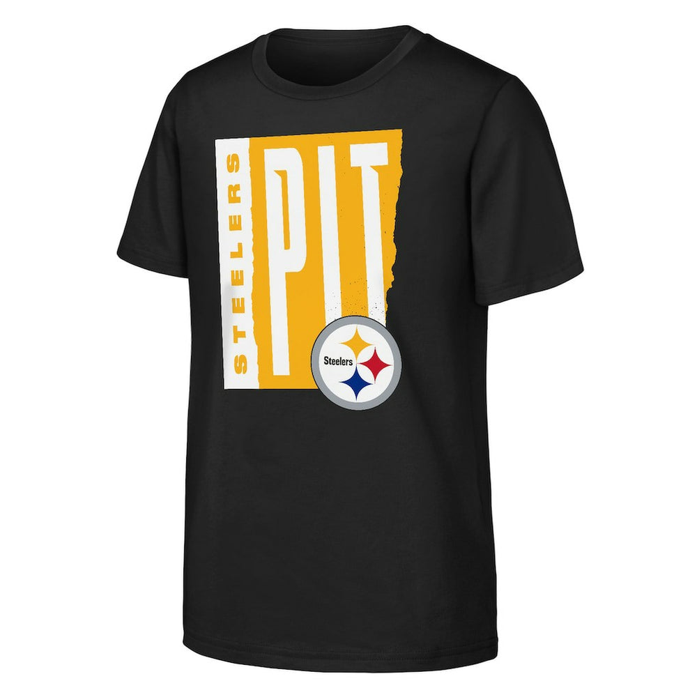 Pittsburgh Steelers Outerstuff Youth Tear It Up T-Shirt Black | NFL