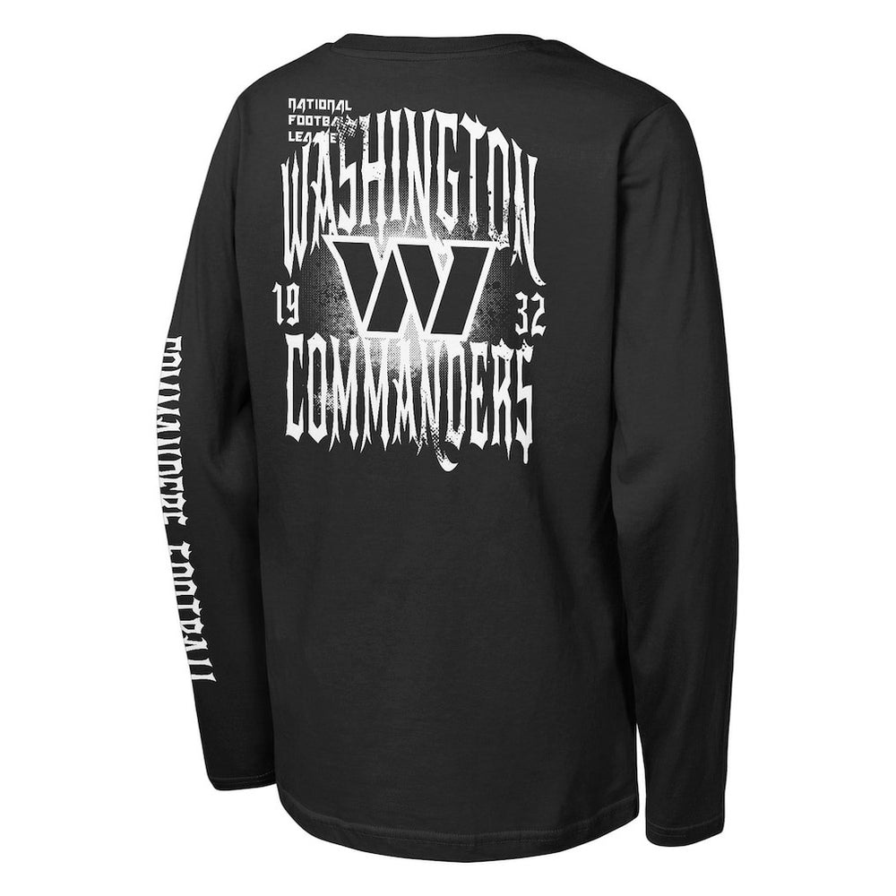 Washington Commanders Outerstuff Youth Rumble Long Sleeve T-Shirt Black | NFL