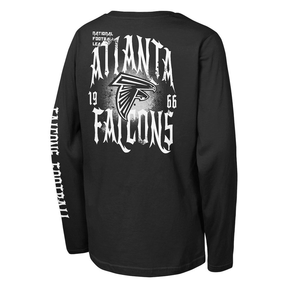 Atlanta Falcons Outerstuff Youth Rumble Long Sleeve T-Shirt Black | NFL