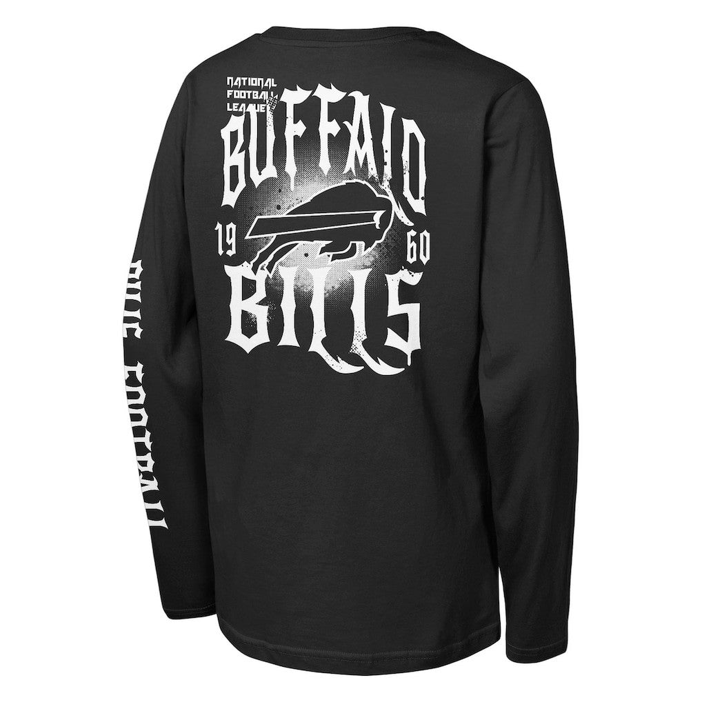 Buffalo Bills Outerstuff Youth Rumble Long Sleeve T-Shirt Black | NFL