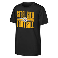 Pittsburgh Steelers Outerstuff Youth Team Spirit T-Shirt Black | NFL