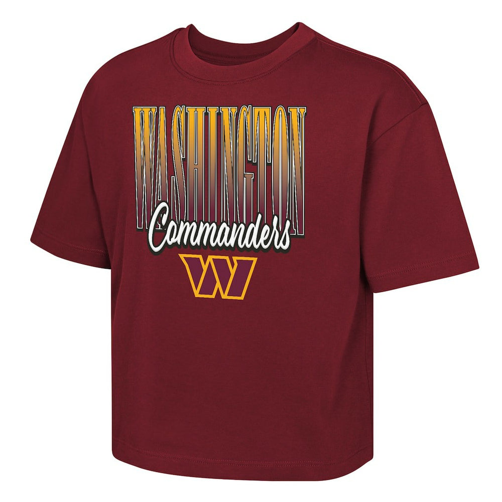 Washington Commanders Outerstuff Girls Youth Big City Boxy T-Shirt Burgundy | NFL