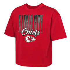 Kansas City Chiefs Outerstuff Girls Youth Big City Boxy T-Shirt Red | NFL