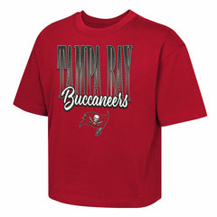 Tampa Bay Buccaneers Outerstuff Girls Youth Big City Boxy T-Shirt Red | NFL