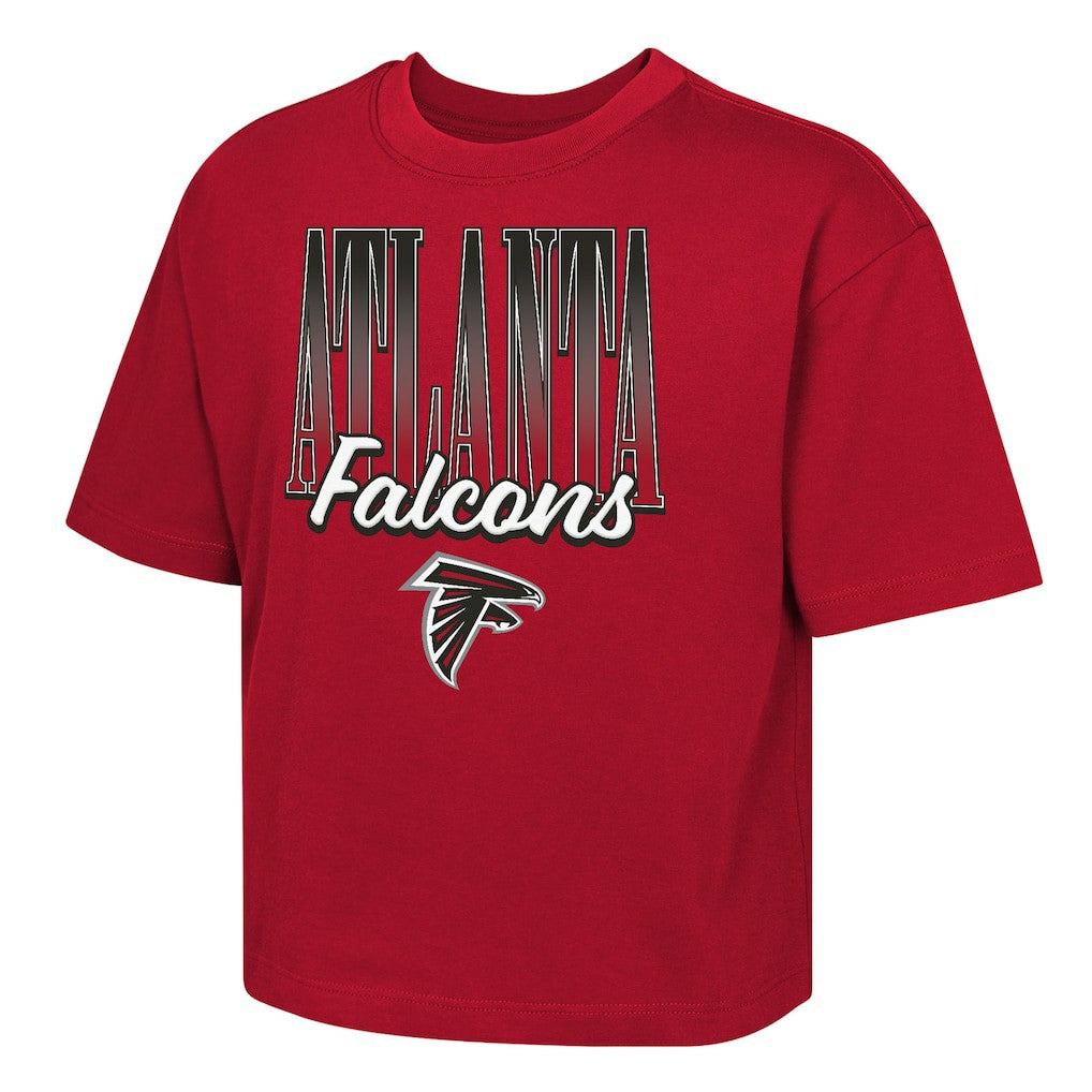 Atlanta Falcons Outerstuff Girls Youth Big City Boxy T-Shirt Red | NFL