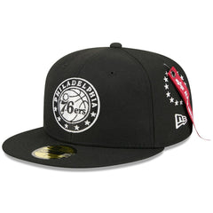 Philadelphia 76ers x Alpha Industries 59FIFTY Fitted Hat Black - NBA