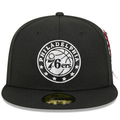 Philadelphia 76ers x Alpha Industries 59FIFTY Fitted Hat Black - NBA