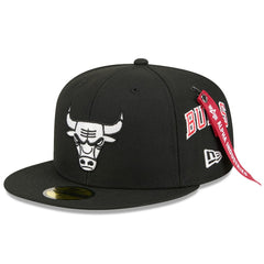 Chicago Bulls x Alpha Industries 59FIFTY Fitted Hat Black - NBA