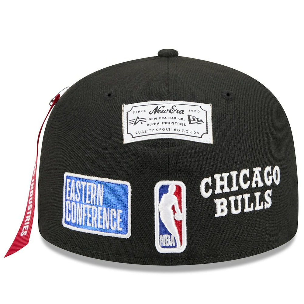 Chicago Bulls x Alpha Industries 59FIFTY Fitted Hat Black - NBA