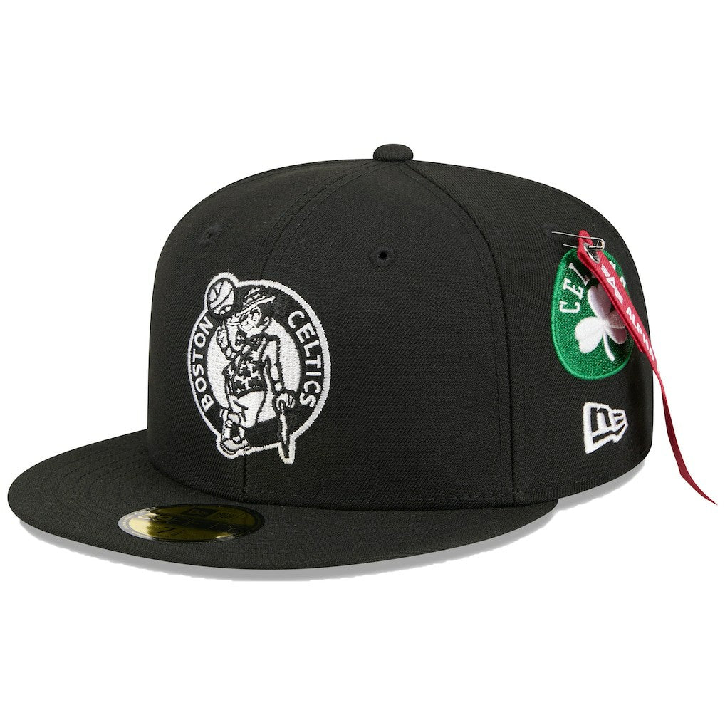 Boston Celtics x Alpha Industries 59FIFTY Fitted Hat Black - NBA